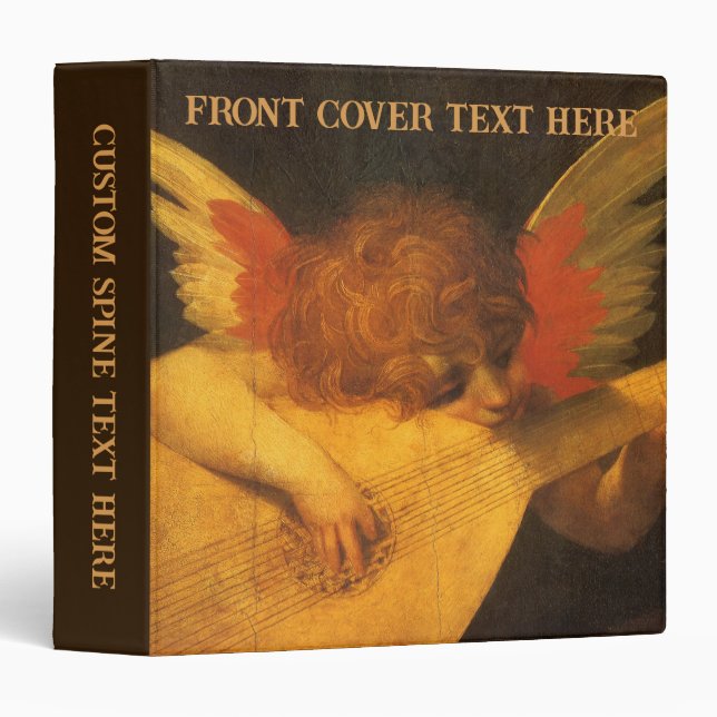 Musician Angel Playing Lute by Rosso Fiorentino Binder (Front/Spine)