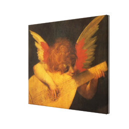 Musician Angel Playing Lute by Rosso Fiorentino Canvas Print