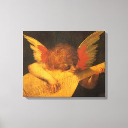 Musician Angel Playing Lute by Rosso Fiorentino Canvas Print