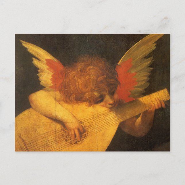 Musician Angel Playing Lute by Rosso Fiorentino Postcard (Front)