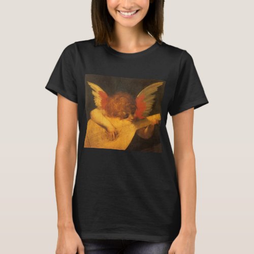 Musician Angel Playing Lute by Rosso Fiorentino T_Shirt