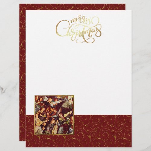 Musician Angels Fine Art Christmas Stationery