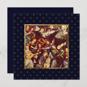Musician Angels. Fine Art Flat Christmas Cards