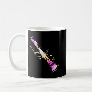 Musician Artist Music Teacher Watercolor Clarinet Coffee Mug