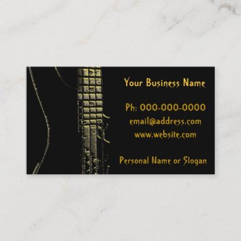 Musician  Band  Instruments Business Card by FXtions at Zazzle
