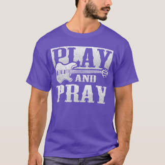 Musician Bass Guitar Player Christian Guitar Play  T-Shirt