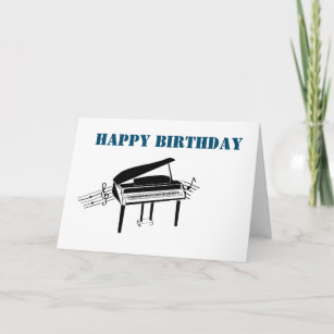 Piano Birthday Cards | Zazzle