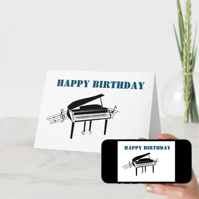 musician birthday card | Zazzle