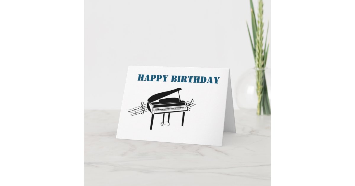 musician birthday card | Zazzle