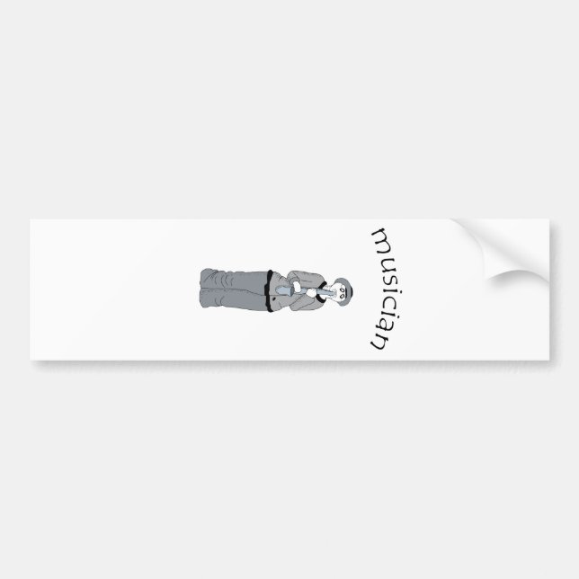 musician bumper sticker (Front)