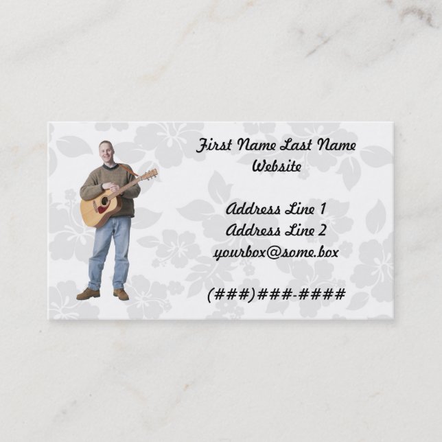 Musician Business Card (Front)