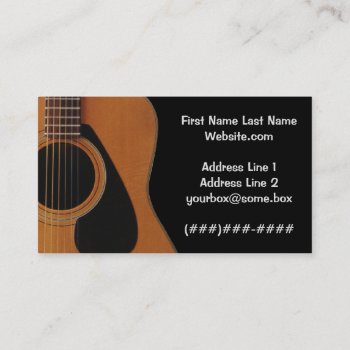 Musician Business Card by SeriousBiz at Zazzle