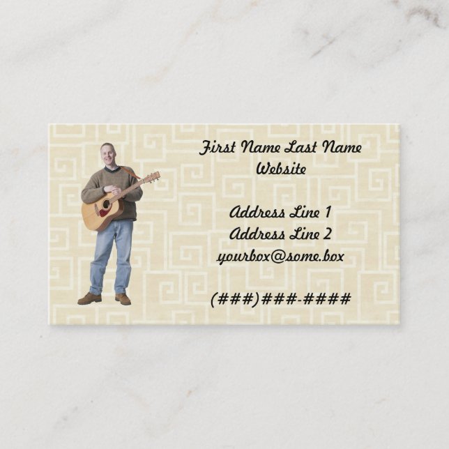 Musician Business Card (Front)