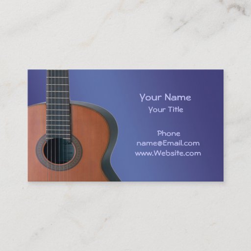 Customizable Music Business Card