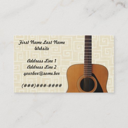 Musician Business Card