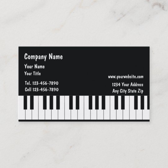 Musician Business Cards Zazzle Com