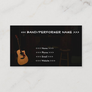 Musician Customizable Business Cards! (Guitar) Business Card