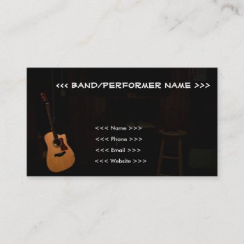 Musician Customizable Business Cards! (guitar) Business Card by One_Eleven_Designs at Zazzle