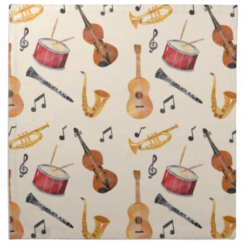 Musician Gift Music Teacher Gift Instrument Napkin