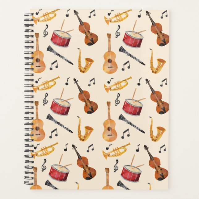 Musician Gift Music Teacher Organizer Music Themed (Front)