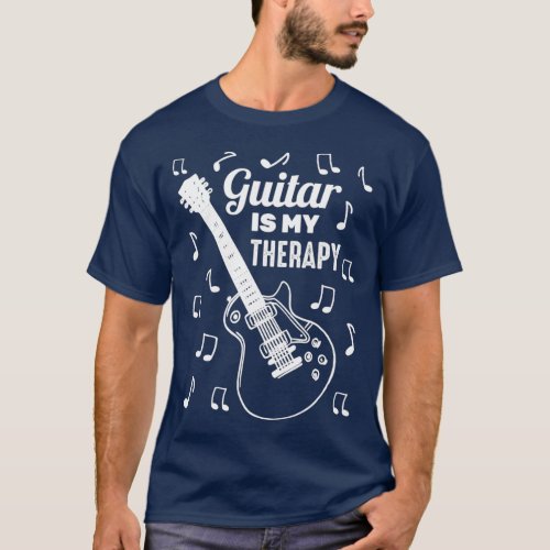 Musician  Guitar Is My Therapy  Peace  Artist T_Shirt