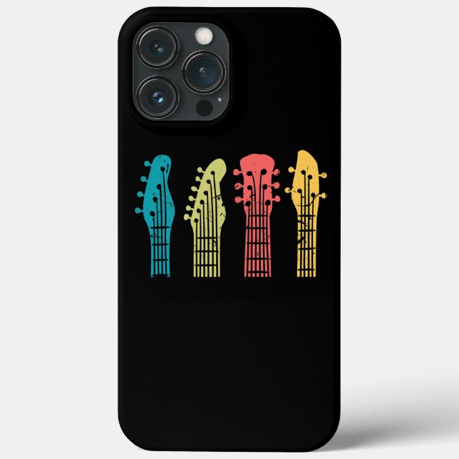 Musician Guitar Lover Guitarist Retro Sunset Case-Mate iPhone Case (Back)