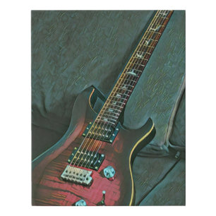 musician guitar lovers gift faux canvas print