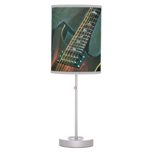 musician guitar lovers gift table lamp