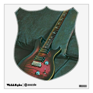 musician guitar lovers gift wall decal