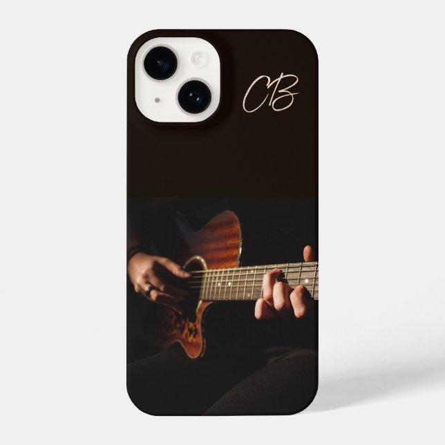 Musician Guitar Player Musical Music custom  iPhone Case (Back)