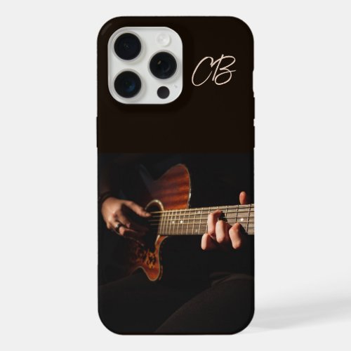 Musician Guitar Player Musical Music custom  iPhone 15 Pro Max Case