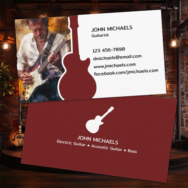 Musician Guitarist Business Card (Creator Uploaded)