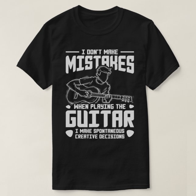Musician Guitarist Guitar Player Gift Guitar T-Shirt (Design Front)