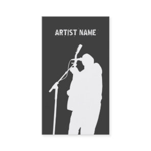 Musician Guitarist Singer Band Artist Publicity Business Card