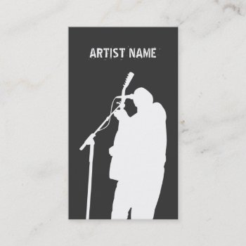 Musician Guitarist Singer Band Artist Publicity Business Card by Pip_Gerard at Zazzle