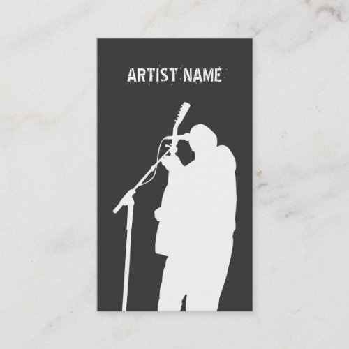 Musician Guitarist Singer Band Artist Publicity Business Card