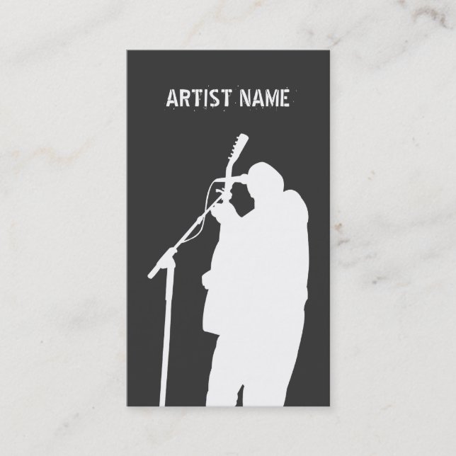 Musician Guitarist Singer Band Artist Publicity Business Card (Front)