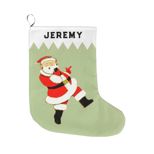Musician Holiday Gifts Large Christmas Stocking