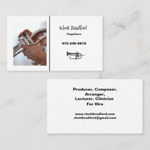 Musician Horn Player Composer Arranger Business Card