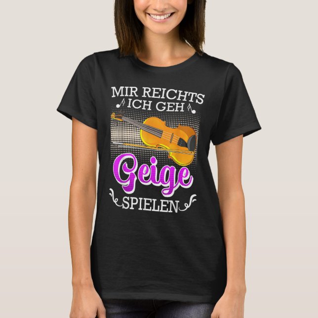 Musician I just want to play the violin T-Shirt (Front)