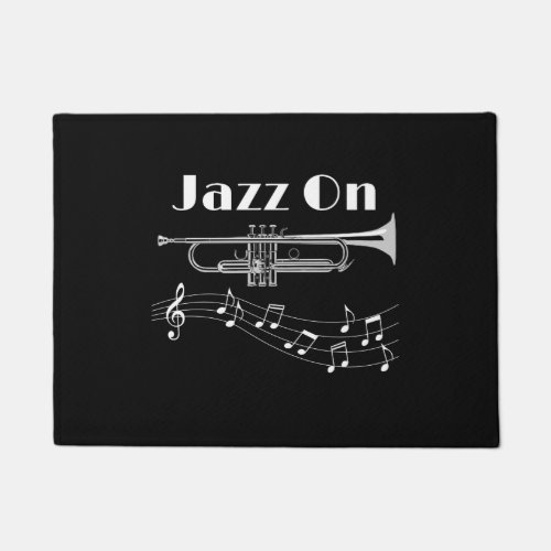 Musician Jazz On Trumpet Player Doormat