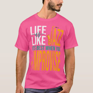 Musician Jazz Saxophone Clothing T-Shirt