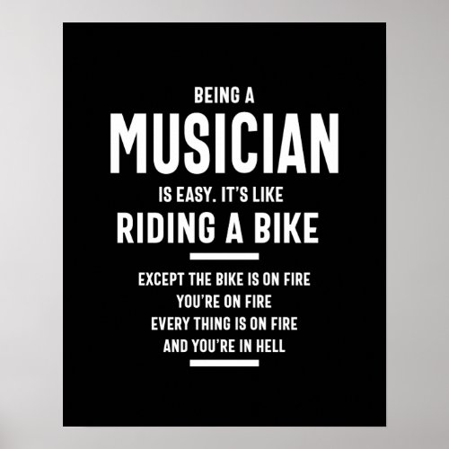 Musician Job Title Gift Poster