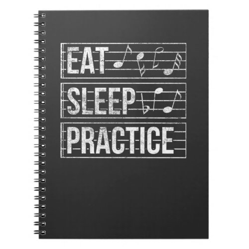 Musician Karaoke Eat Sleep Practice Music Lover Notebook