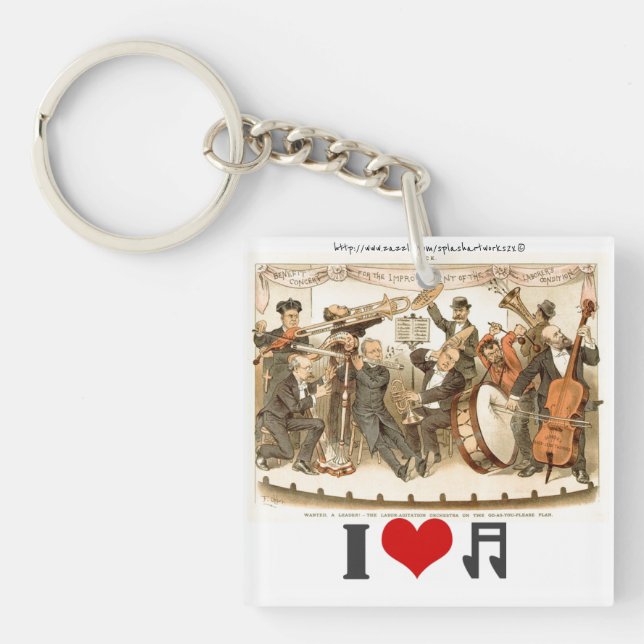 "Musician" Keychain (Front)