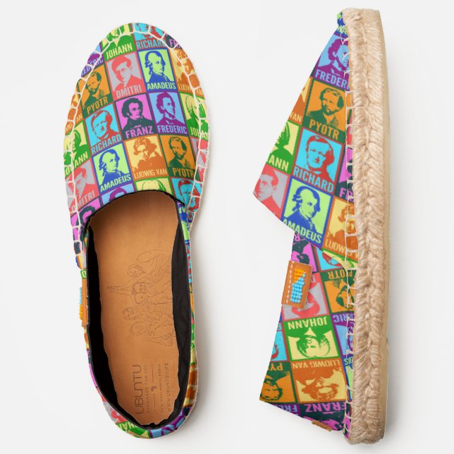 Musician | Modern Pop Art Classical Composers Espadrilles (Side)