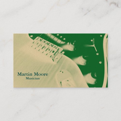 Musician music art promo style business card