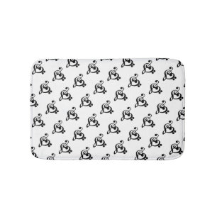Musician Music Heart - Treble Bass Clef Bath Mat