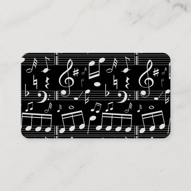 Musician Music Teacher Business Card (Front)
