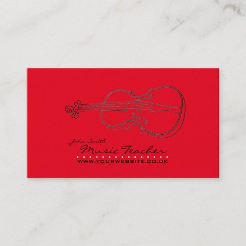 MusicianMusic Teacher v12 Business Card